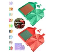 ForeverYoung Crystalline Diamond Art Trays with Lids Diamond Painting Accessories, 2-Piece Diamond Painting Trays with Lids, Silky Diamond Art Accessories and Tools, Christmas Melody