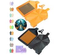 ForeverYoung Crystalline Diamond Art Trays with Lids Diamond Painting Accessories, 2-Piece Diamond Painting Trays with Lids, Silky Diamond Art Accessories and Tools, Halloween Spirit