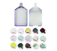 Foreveryoung Ethereal Diamond Art Tray with Lid - Bi-Tonal Diamond Painting Accessories & Storage Tool for 5D Diamond Art Beads, Aurora Crystal Glow