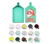 Foreveryoung Jolly Diamond Art Tray with Lid - Bi-Tonal Christmas Diamond Painting Accessories & Storage Tool for 5D Christmas Diamond Art Beads, Dreamy Santa