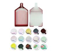 Foreveryoung Mulled Diamond Art Tray with Lid - Bi-Tonal Diamond Painting Accessories & Storage Tool for 5D Diamond Art Beads, Berry Ice Cube