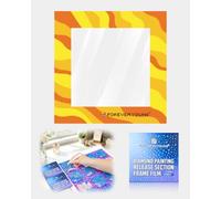 ForeverYoung Reusable Diamond Art Release Film 30 PCS Sunburst | Non-stick release paper for diamond painting. 10×10cm reusable sheets help section artwork easily and keep workspace clean.