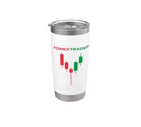 Forex Trader and Day Trader Trading Chart Stainless Steel Insulated Tumbler
