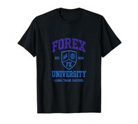 Forex University Collegiate Crest Trading T-Shirt