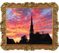 Forfar UK Travel Souvenir Fridge Magnets City Attractions Refrigerator Magnet