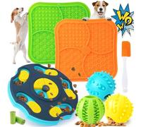 Forfon 9 Pack All-Around Dog Puzzle Toy Set -Mentally Stimulating Dog Enrichment Toys for Small to Medium Smart Dogs, Includes Dog Lick Mat with Suction Cups