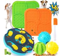 Forfon 9 Pack All-Around Dog Puzzle Toy Set -Mentally Stimulating Dog Enrichment Toys for Small to Medium Smart Dogs, Includes Dog Lick Mat with Suction Cups