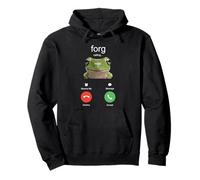 Forg Calling Funny Meme Frog is Calling Misspelled Pullover Hoodie