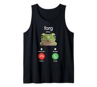 Forg Calling Funny Meme Frog is Calling Misspelled Tank Top