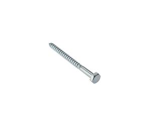 Forge 5CS12100 Coach Screw Hexagon Head Single Thread ZP M12 x 100mm Bag of 5