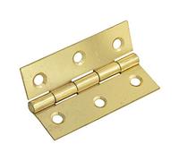 Forge 75mm Butt Hinge with Brass Finish (Pack of 2)