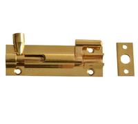 Forge 75mm Door Bolt Necked with Brass Finish
