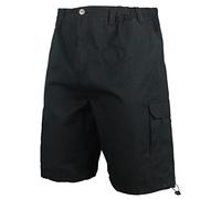 Forge Big Mens Black Lloyd Cargo Shorts Pockets Oversized for Sizes 2XL 3XL 4XL 5XL 6XL 7XL 8XL, Size : 3XL