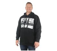 Forge Big Mens Black New York State Pullover Hoodie Oversized Tall Large for Sizes 2XL 3XL 4XL 5XL 6XL, Size : 3XL