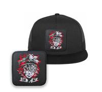 Forge Bros Black Clover Embroidered Hat Asta Classic Trucker Mesh Cap Black