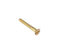 Forge CSK1128BR Wood Screw Slotted CSK Solid Brass 1.1 / 2in x 8 Box of 200