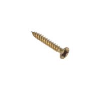 Forge CSK1146EB General Purpose Pozi Screw CSK TT Electro Brass 1.1 / 4in x 6 Box of 200