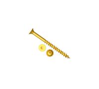 ForgeFast Elite Low-Torque Woodscrews | 4.0 x 25mm | Zinc Yellow Passivated | Box 200