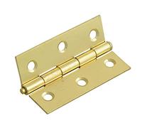 Forge FGEHNGLPBP75 75mm Loose Pin Butt Hinge with Brass Finish (Pack of 2)