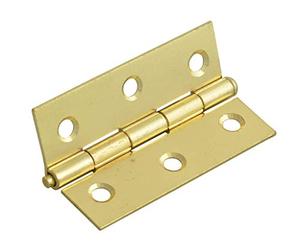 Forge FGEHNGLPBP75 75mm Loose Pin Butt Hinge with Brass Finish (Pack of 2)