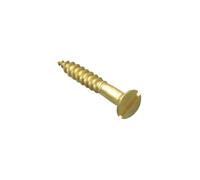 Forge FPCSK11410BR Wood Screw Slotted CSK Brass 1.1 / 4in x 10 Forge Pack of 10