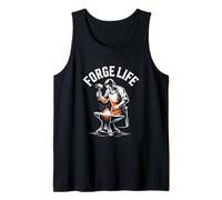 Forge Life Blacksmith Anvil Hammer Metal Tank Top