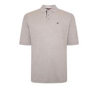 Forge Men's Plus Size Polo Shirt Casual Plain Polo Shirt Lightweight Breathable Collared Shirt for Big and Tall Men UK, Grey Colour, Size- 5XL