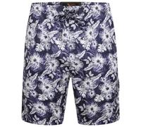 Forge Men's Swim Shorts Elasticated Waist Drawstring with Pockets, Navy Colour, UK Size 4XL