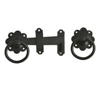 Forge Ring Gate Latch with Powder Coated Finish - Black