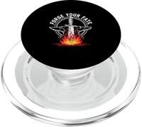 Forge Your Fate Knife Forger Blacksmith Fire Anvil PopSockets PopGrip for MagSafe