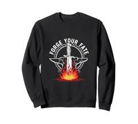 Forge Your Fate Knife Forger Blacksmith Fire Anvil Sweatshirt