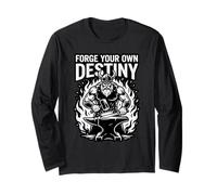 Forge Your Own Destiny Blacksmith Viking Hammer Metalworker Long Sleeve T-Shirt