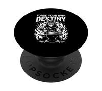 Forge Your Own Destiny Blacksmith Viking Hammer Metalworker PopSockets Adhesive PopGrip