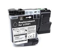 ForgeCore 1 Pcs To 4 Pcs European Version LC521 Ink Cartridge Compatible With DCP J1260W J1310DW J1313DW J1360DW J1460DW Printer LC521BK(EUR. LC521-1pcs BK)