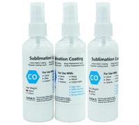 ForgeCore 100ml Sublimation Coating Spray For Cotton Fabric T-shirt Mug Cap Glass Ceramic Wood Metal Sublimation Ink Pretreatment Liquid(3 Bottle)
