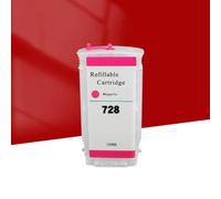 ForgeCore 130ML Refillable Ink Cartridge With Chip Compatible With 728 Printer Supplies For DesignJet T730 T830 Printer Replacement For Part Number 728(M 1PC)