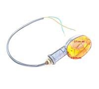 ForgeCore 1Pcs Chopper Style Turn Light Set Front Rear Indicators Compatible With Cafe Racer Motorcycles Like Dax ST CT Z50 50 70 125cc Models Tail Flasher Lamp Blinker(1PCS)