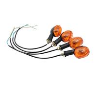 ForgeCore 1Pcs Chopper Style Turn Light Set Front Rear Indicators Compatible With Cafe Racer Motorcycles Like Dax ST CT Z50 50 70 125cc Models Tail Flasher Lamp Blinker(4PCS)