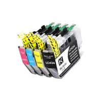 ForgeCore 1set 5set Oceania LC434 434 LC434BK Ink Cartridge Compatible With DCP J1200DW J1200dw(LC434-1set)