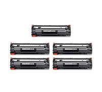 ForgeCore 285A 285 85A CE285A Black Toner Cartridge Compatible With Pro P1102 P1102W P1100 M1130 M1132 M1212NF M1214NFH M1217NFW 285A(5pcs-Black)