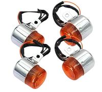 ForgeCore 4X Amber Blinker Flash Lamp Turn Indicators Compatible With 50cc 70cc 125cc Motorcycles Front Rear Tail Light Fits Dax ST CT Z50 Models(4 psc)