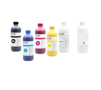 ForgeCore 500ML X 6PCS DTF Ink And 500ML Clean For DTF Ink Compatible With L1800 L800 L805 I3200 Modified Printer DTF Direct Transfer Film PET Film(1BK-1C-1M-1Y-2WH)