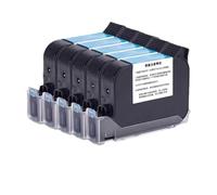 ForgeCore 5PCS Ink Cartridge 600DPI 3180K IQ800 JS12 12.7mm Compatible With Online Handheld Inkjet Printer Fast Quick Dry Solvent Based(5 Red ink)