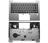 ForgeCore 640 645 G9 Latin/US/Spanish Keyboard Palmrest Upper Cover Case Backlit Compatible With Laptop Models Compatible with Part Number 4BX8QTA00S0(Latin Backlit)