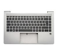 ForgeCore 640 645 G9 Latin/US/Spanish Keyboard Palmrest Upper Cover Case Backlit Compatible With Laptop Models Compatible with Part Number 4BX8QTA00S0(BR Backlit)