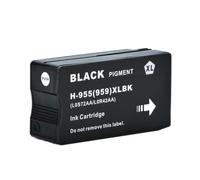 ForgeCore Compatible With OfficeJet Pro 7740 8210 8216 8710 8715 8716 8717 8720 8725 8727 For 955 955XL 955xl Ink Cartridge 4 Color(1pcs Black)