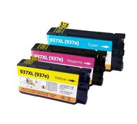 ForgeCore Compatible With Printer Supplies For 937 937XL 937E OfficeJet Pro 9110b 9120b 9130b 9720 9730 9122 9720e(3PCS - C M Y)