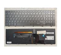 ForgeCore GZEELE Arabic Replacement Keyboard Compatible with 15-7537 15-7000 P36F Backlit AR HU Version Silver(HU)