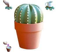 Forgecore Smactus Cactus Coaster,Creative Collapsible Plant Coaster Set With Hidden Storage,Cute Plant Design For Tea Bags Sugar Packets Coffee Table Home Decor,1 Pcs