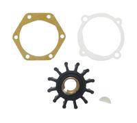 ForgeCore Water Pump Impeller With 4 Hole Gasket Compatible With Marine Vessel Models Penta AQD21B AQ145A AQ145B AQ151A AQ151B AQ151C AQ165 AQ165A Compatible with Part Number 18-3075